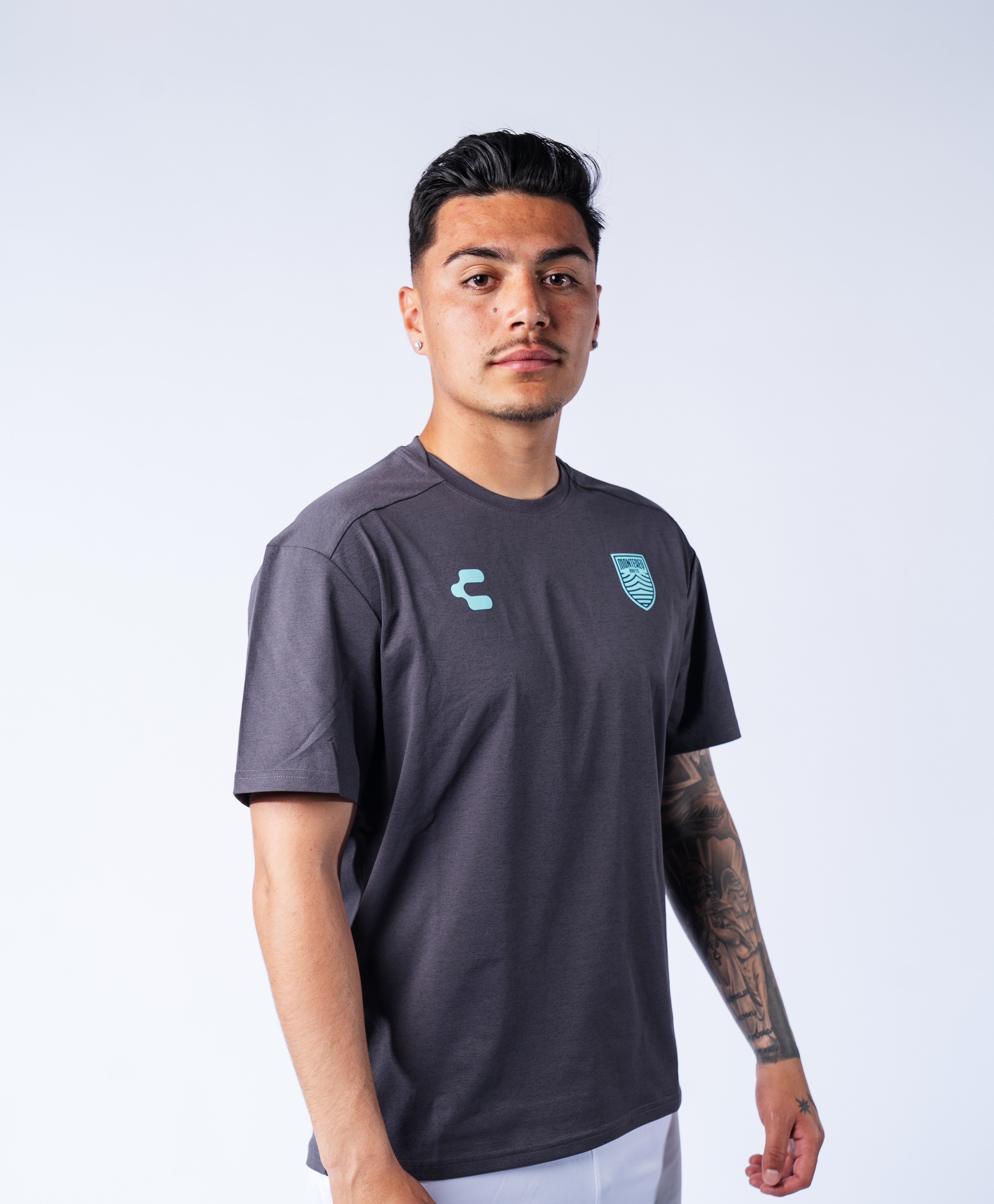 MBFC x CHARLY Performance Short Sleeve Top - gray