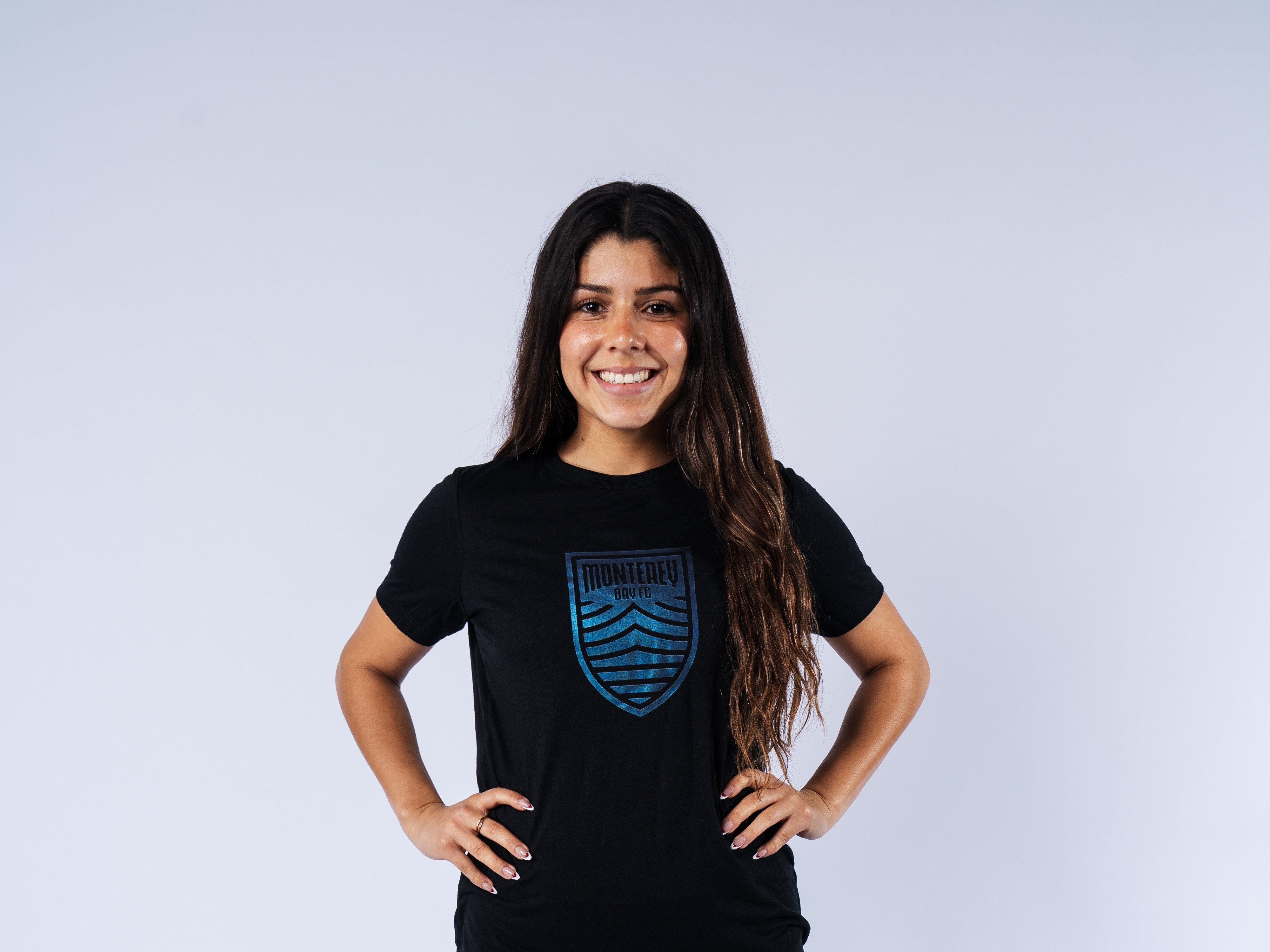 Ladies Black Relaxed Fit Tee - black