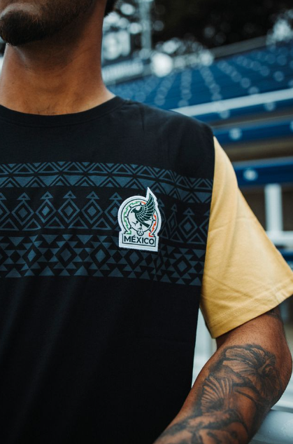 Officially Licensed Mexico National Team - Black/Gold Tee