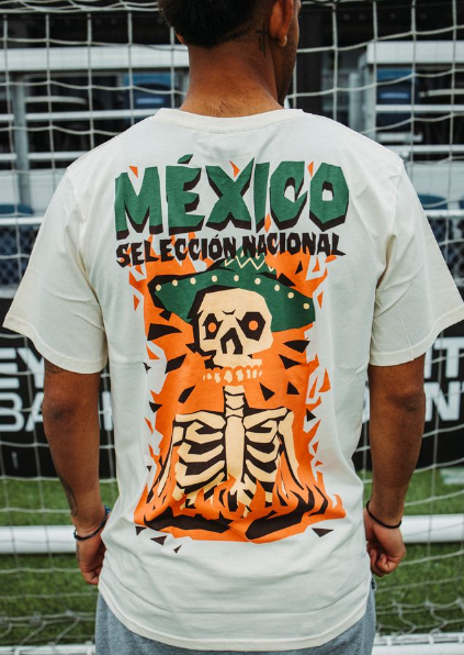 Officially Licensed Mexico National Team - Tan Skull Tee