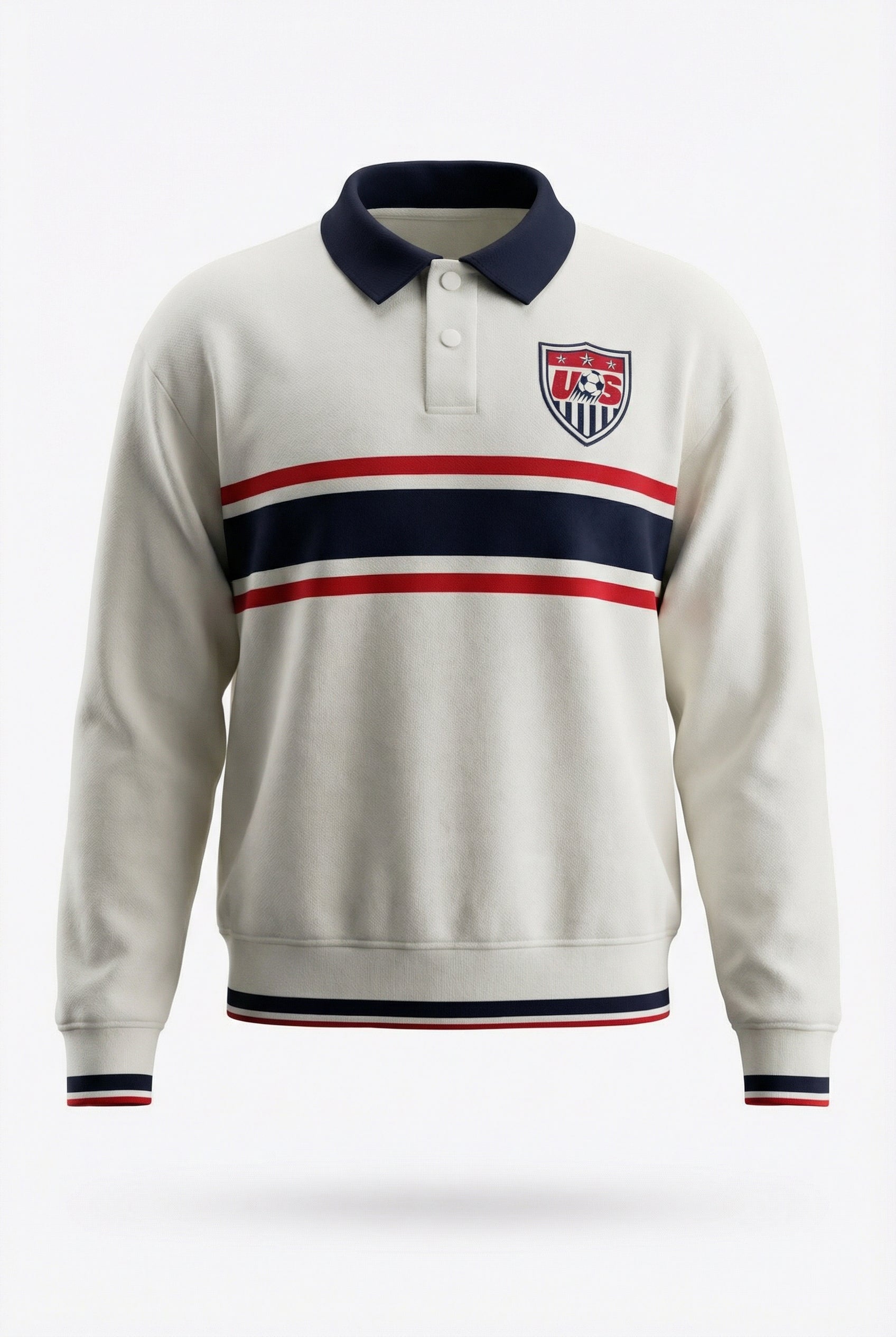 U.S. Soccer Officially Licensed - Cream Rugger Sweater