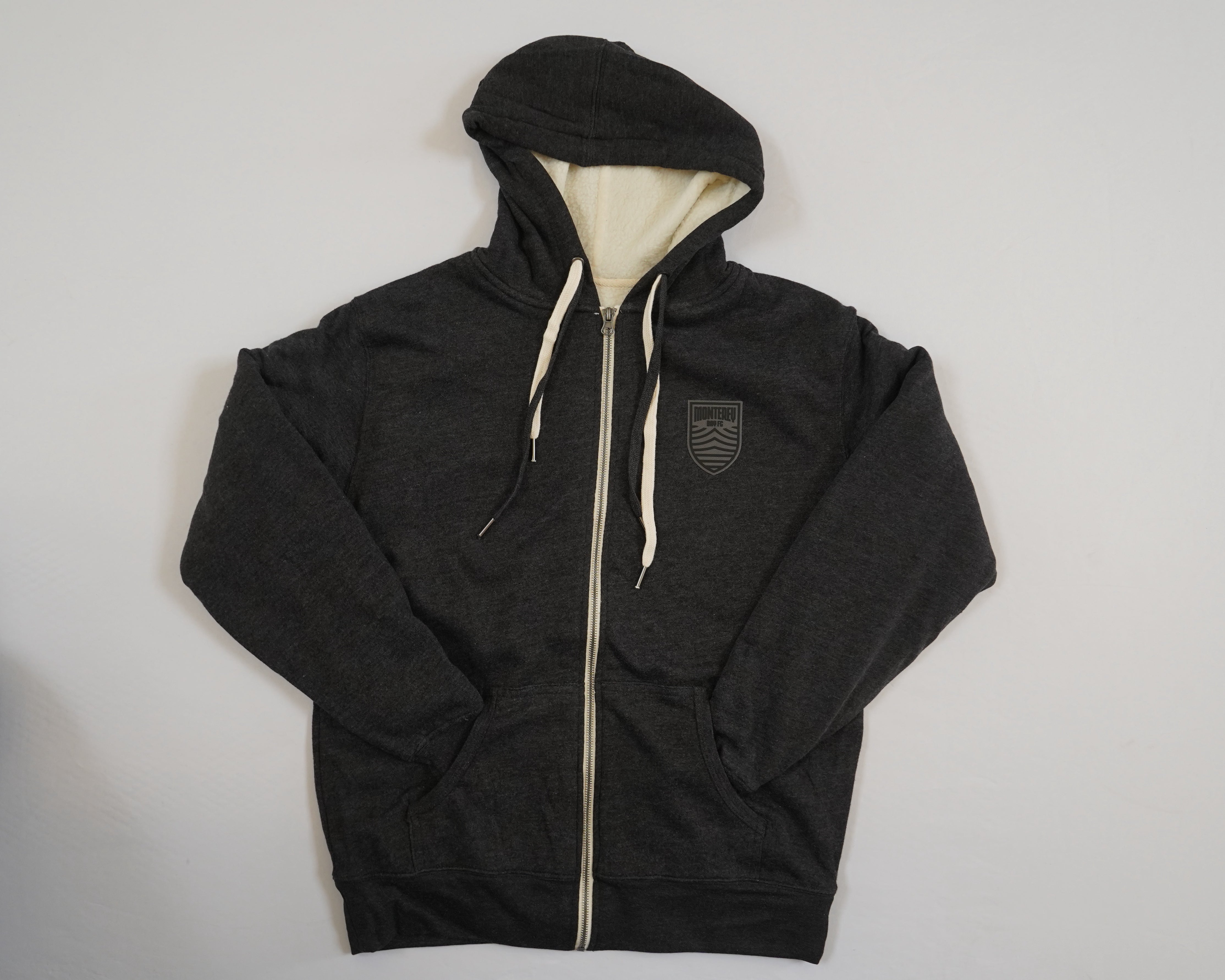 Charcoal Sherpa Fleece Full Zip
