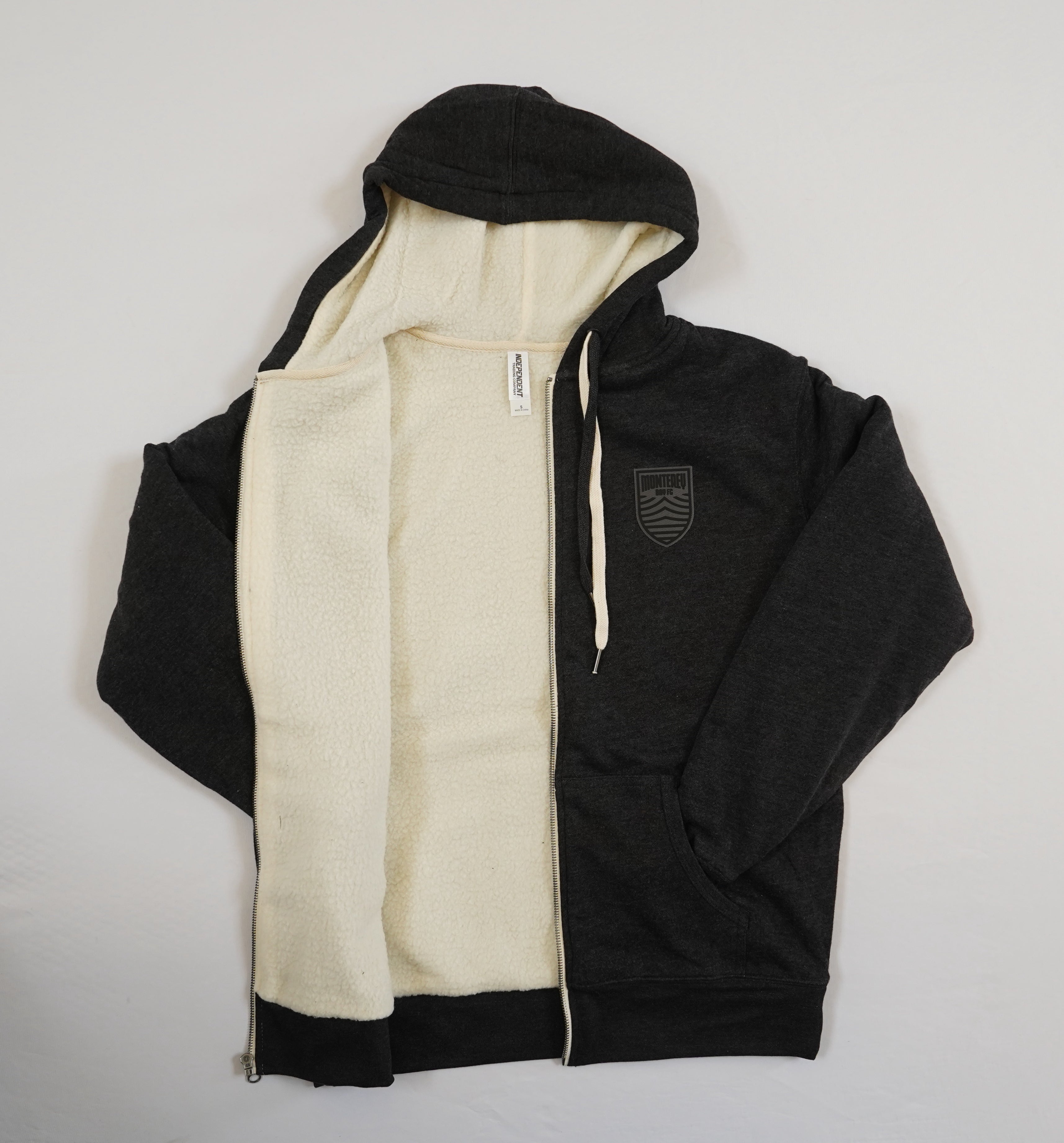 Charcoal Sherpa Fleece Full Zip