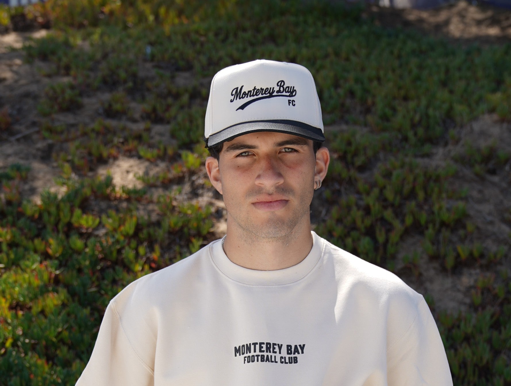 Script Embroidered Sand Hat
