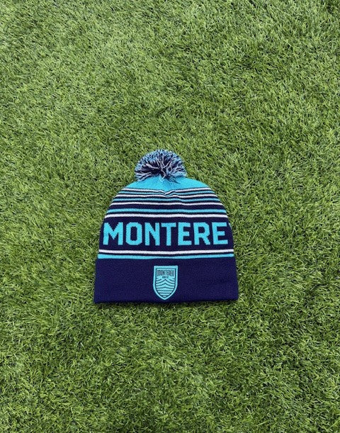 MBFC Pom Striped Beanie