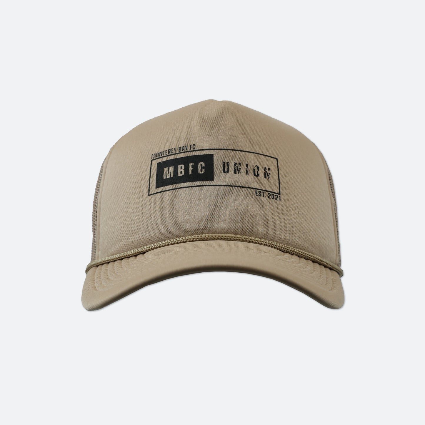 Block Graphic Tan Foam Hat