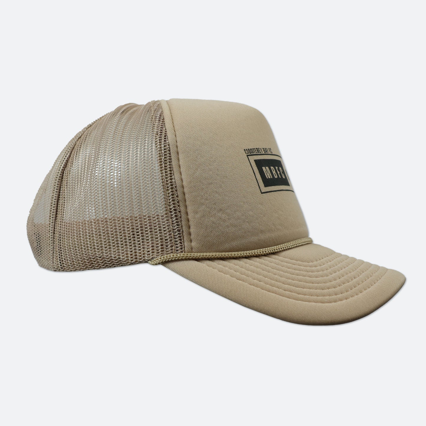 Block Graphic Tan Foam Hat