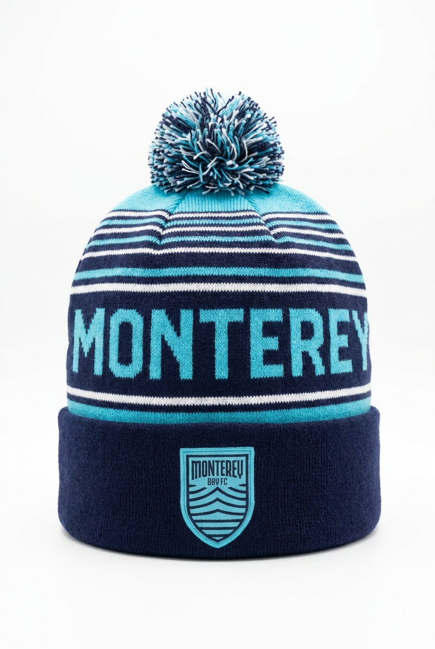 MBFC Pom Striped Beanie