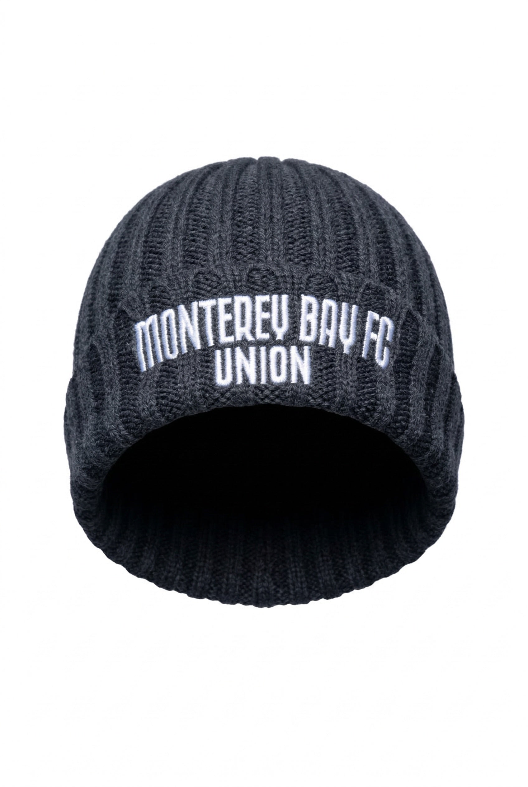 Wide Rib Dark Gray Beanie