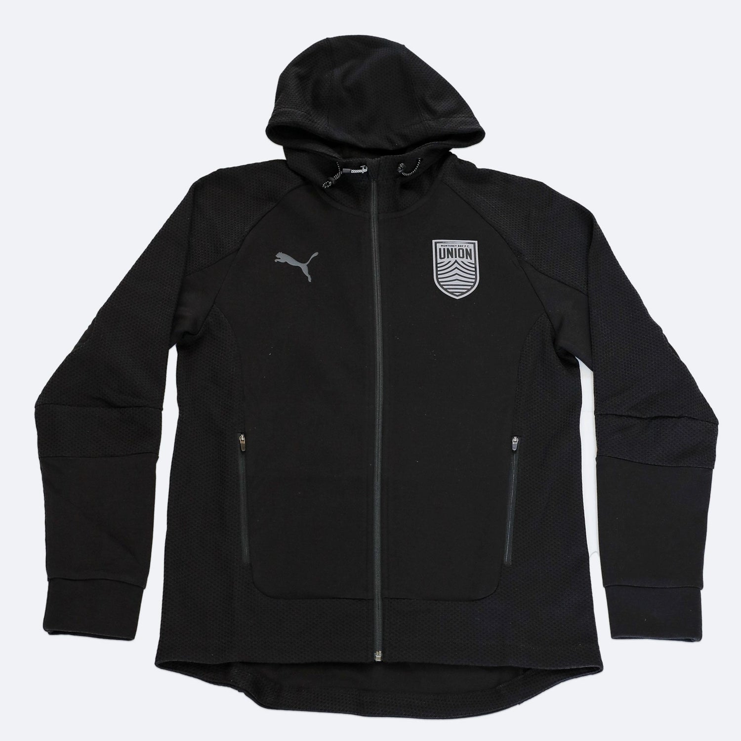 donker Fabel Feest PUMA Full Zip Black Jacket - Limited Edition Black Crest – Monterey Bay F.C.