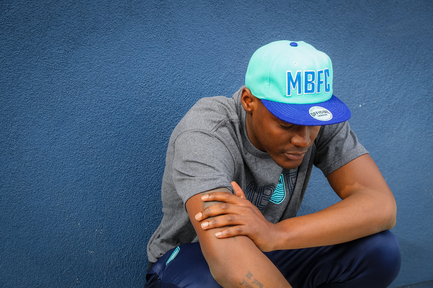 Official League MBFC Teal Wooly Hat